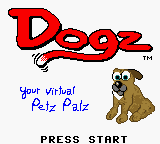 Dogz - Your Virtual Petz Palz (Europe) Title Screen
